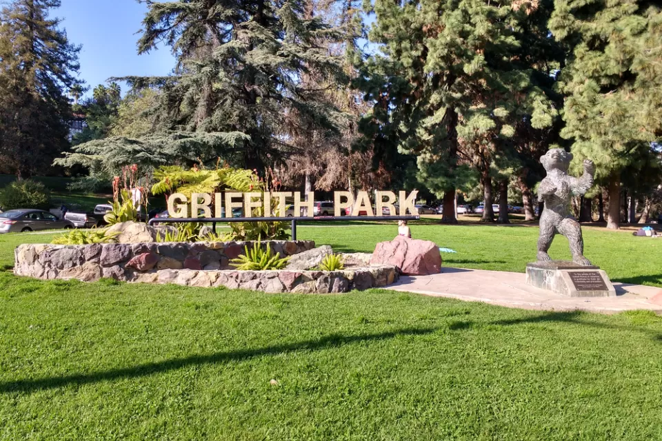 Griffith Park entrance sign, Los Angeles